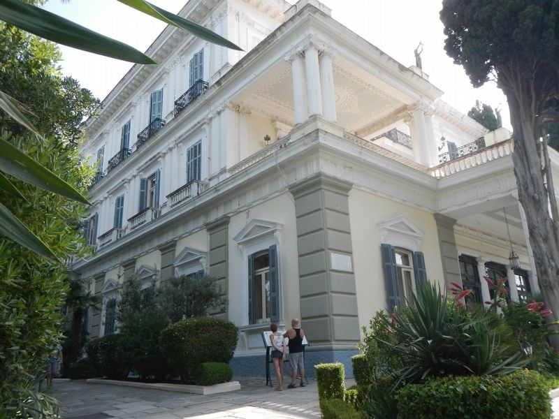 The Achillion Palace and French Hospital Marker image. Click for full size.