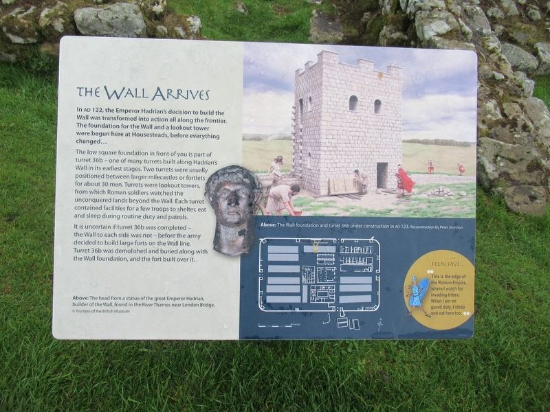The Wall Arrives Marker. Click for full size. The Wall Arrives Marker image. Click for full size.