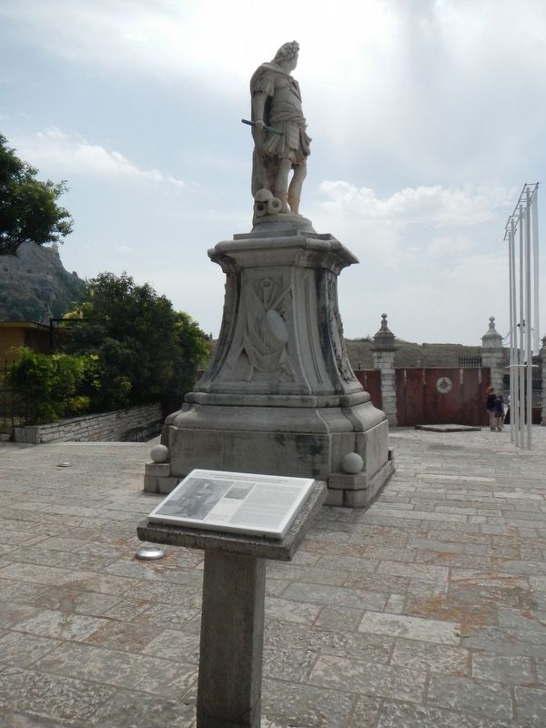 Statue of Count Matthais von der Schulenburg and Marker image. Click for full size.