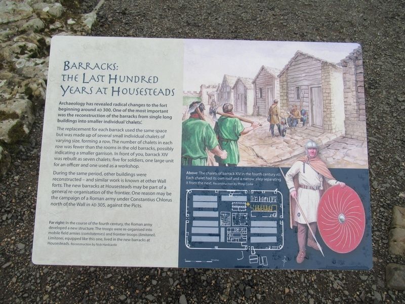 Barracks: the Last Hundred Years at Housesteads Marker image. Click for full size.