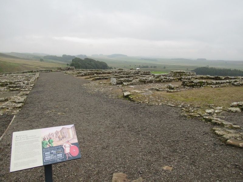 Barracks: the Last Hundred Years at Housesteads Marker. Click for full size. Barracks: the Last Hundred Years at Housesteads Marker image. Click for full size.