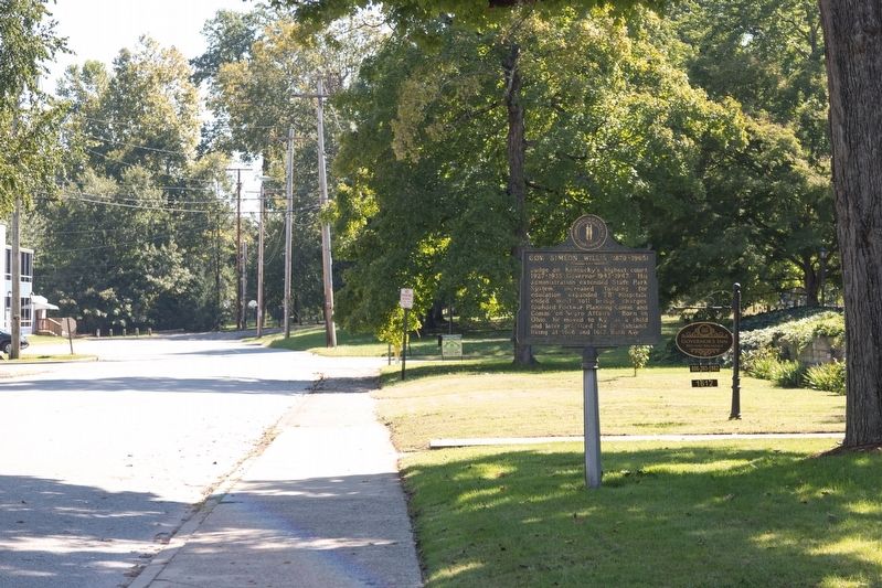 Gov. Simeon Willis Marker image. Click for full size.