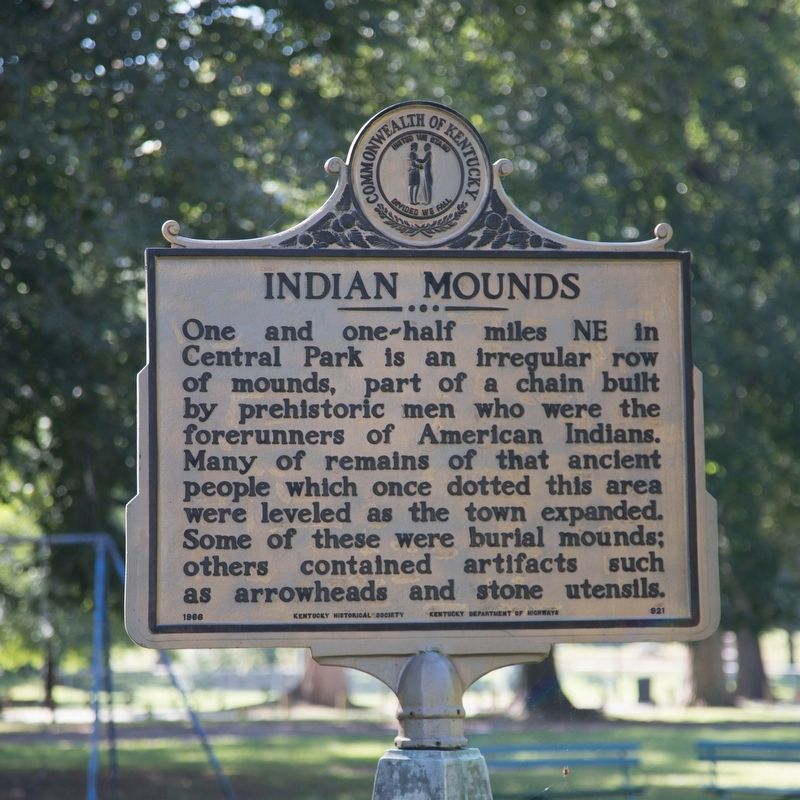 Indian Mounds Marker image. Click for full size.