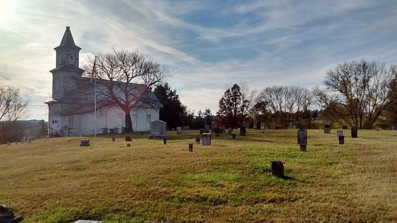 Blue Springs Church and Cemetery image. Click for full size.