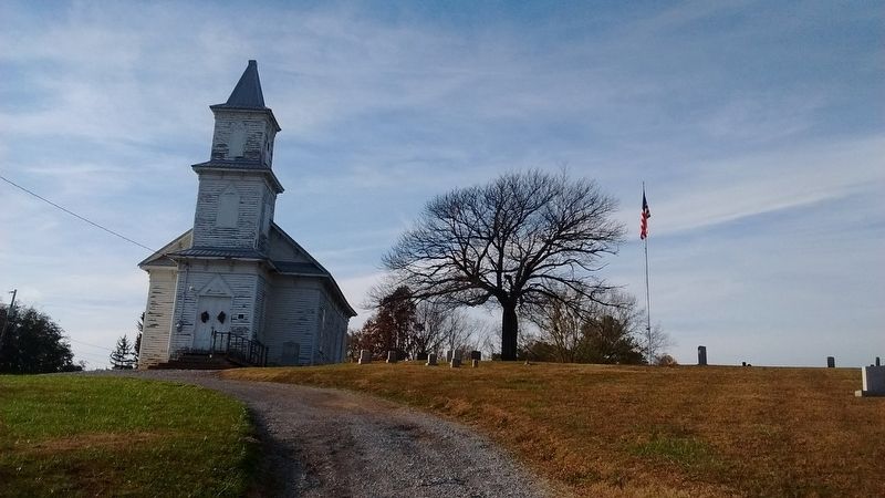 Blue Springs Church and Cemetery image. Click for full size.