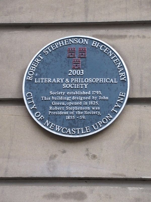 Literary & Philosophical Society Marker image. Click for full size.