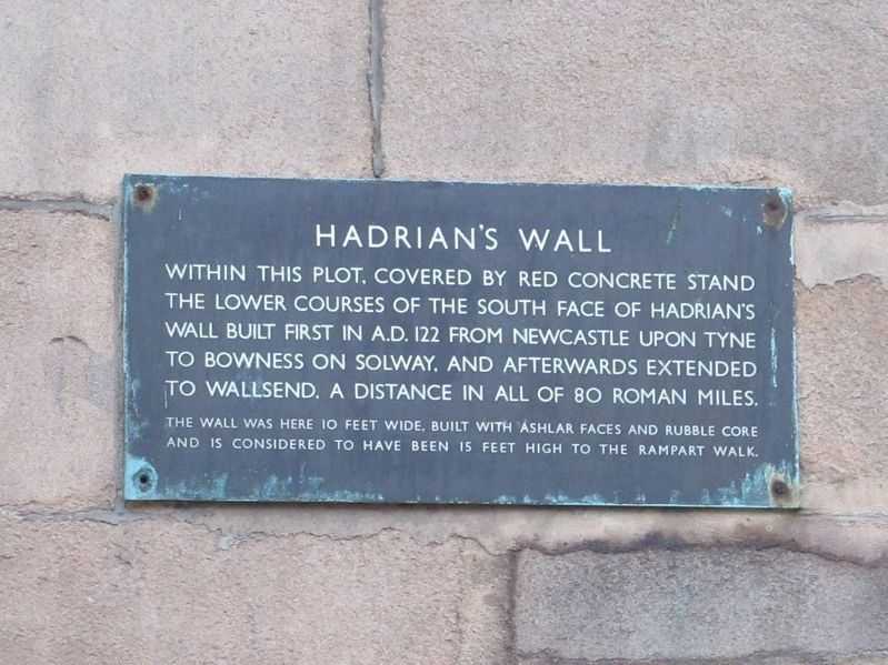 Hadrians Wall Marker image. Click for full size.