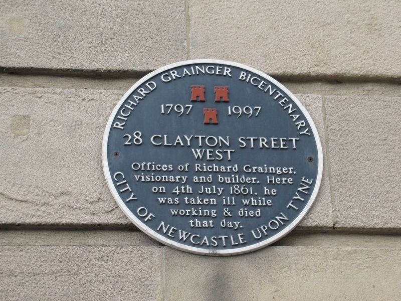 28 Clayton Street West Marker. Click for full size. 28 Clayton Street West Marker image. Click for full size.