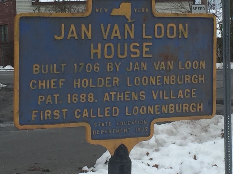 Jan Van Loon House Marker. Click for full size. Jan Van Loon House Marker image. Click for full size.