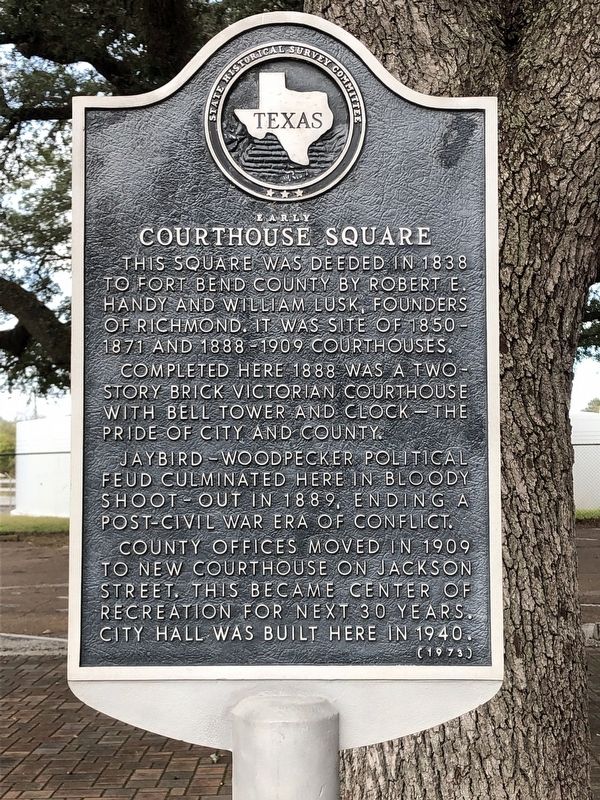 Early Courthouse Square Marker image. Click for full size.