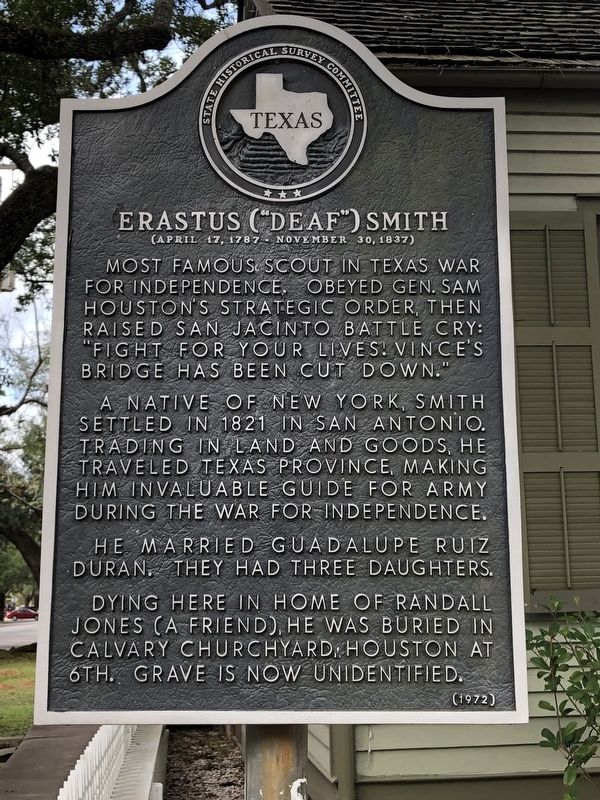 Erastus ("Deaf") Smith Marker image. Click for full size.