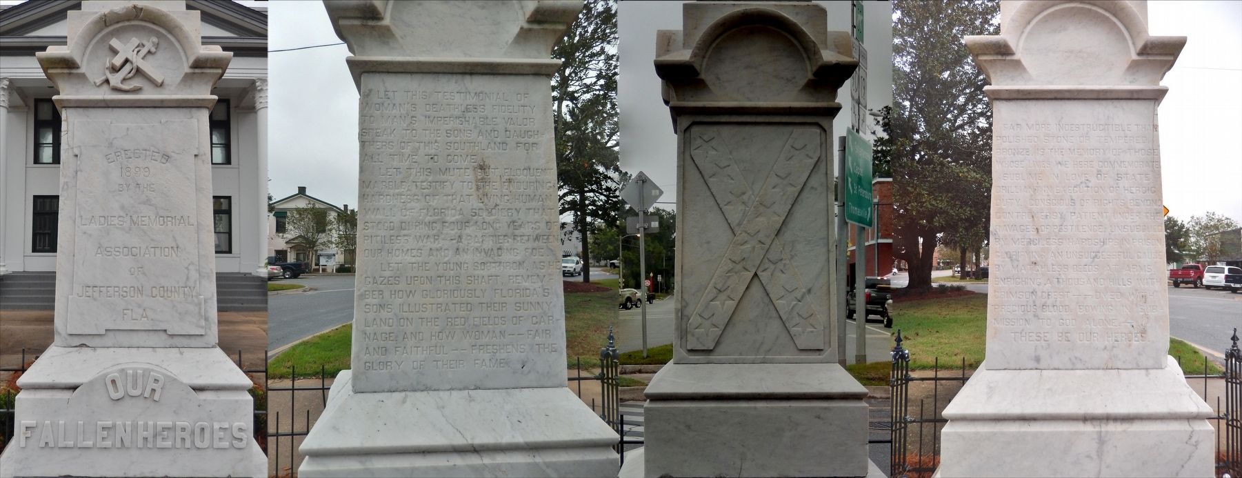 Jefferson County Confederate Memorial (<i>north, east, south & west side detail</i>) image. Click for full size.