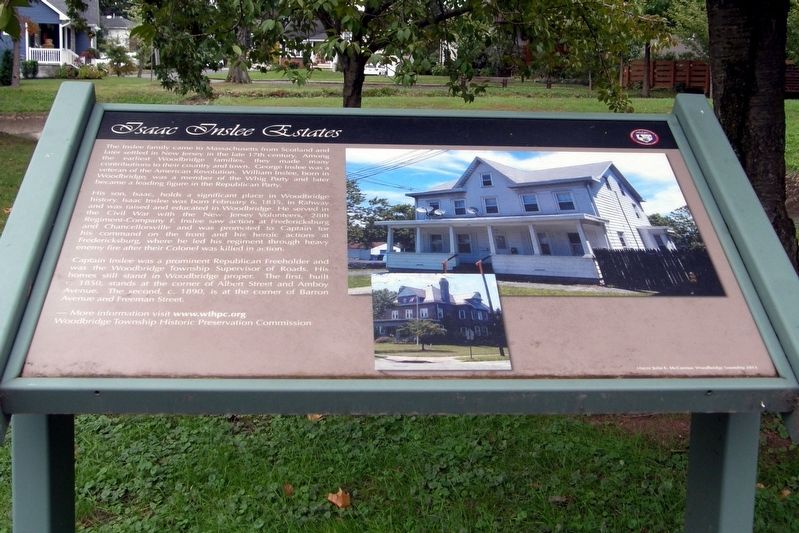Isaac Inslee Estates Marker image. Click for full size.