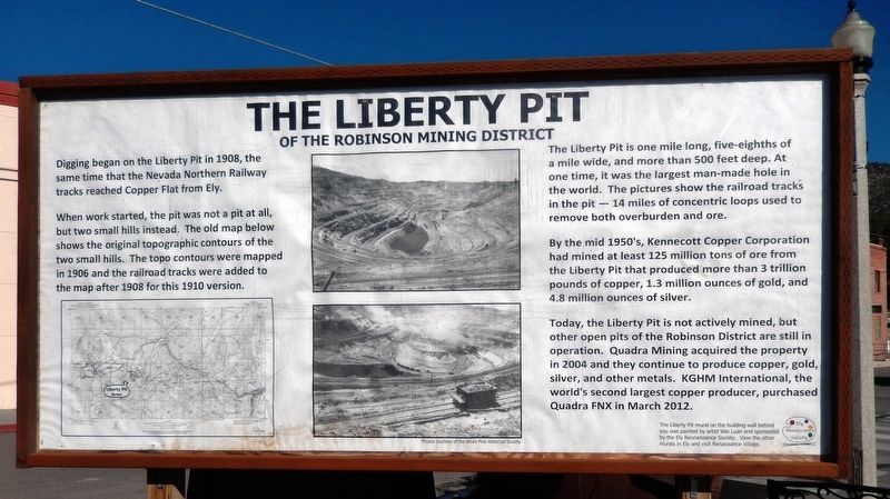 The Liberty Pit Marker image. Click for full size.