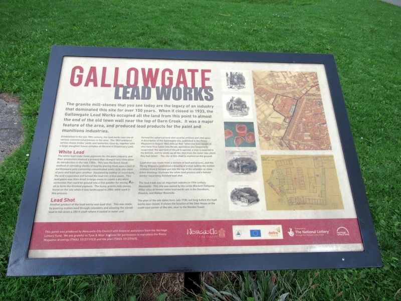 Gallowgate Lead Works Marker image. Click for full size.