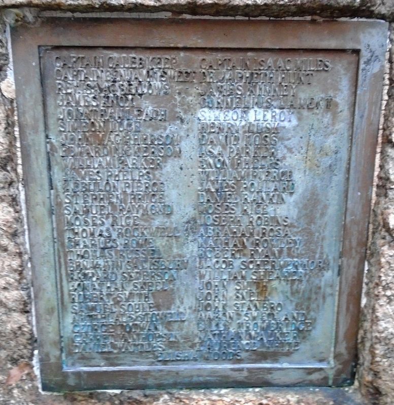American Revolutionary War Memorial Honor Roll. Click for full size. American Revolutionary War Memorial Honor Roll image. Click for full size.