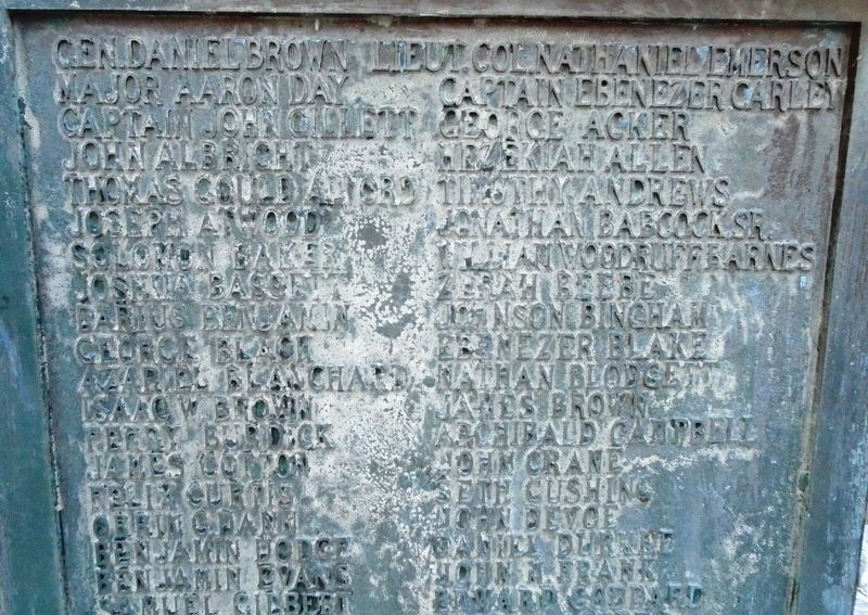 American Revolutionary War Memorial Honor Roll Detail. Click for full size. American Revolutionary War Memorial Honor Roll Detail image. Click for full size.