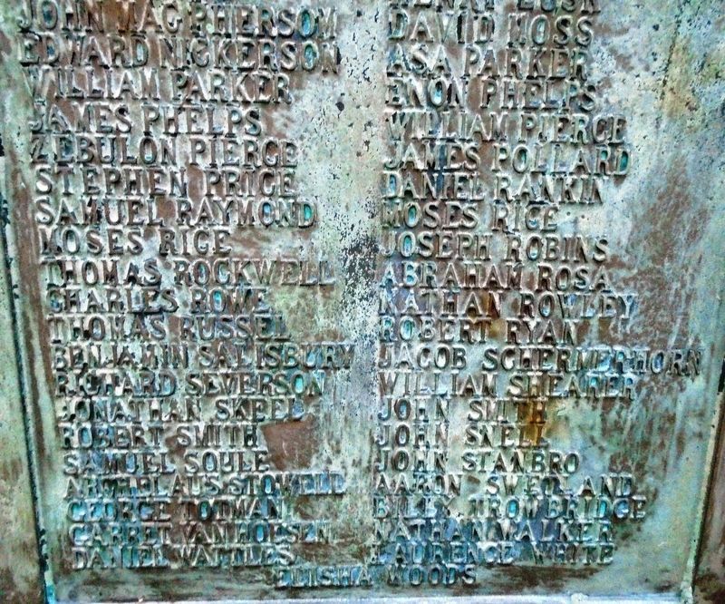American Revolutionary War Memorial Honor Roll Detail. Click for full size. American Revolutionary War Memorial Honor Roll Detail image. Click for full size.