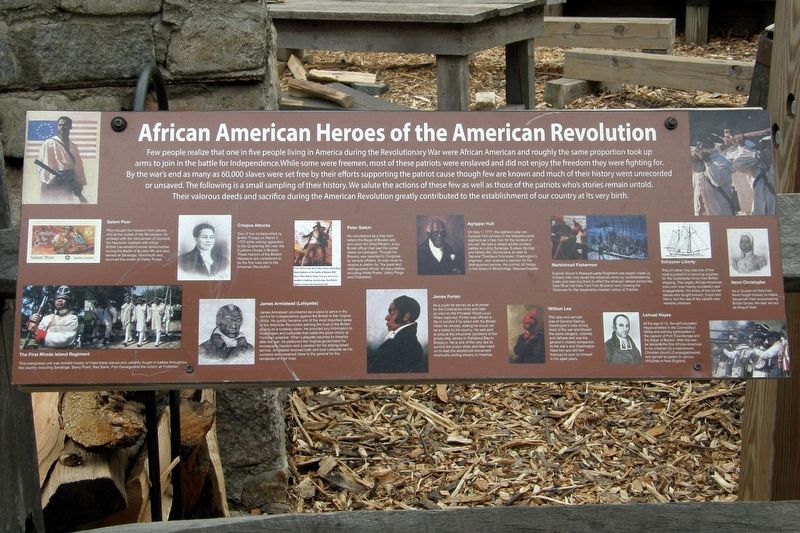 African American Heroes of the American Revolution Marker image. Click for full size.