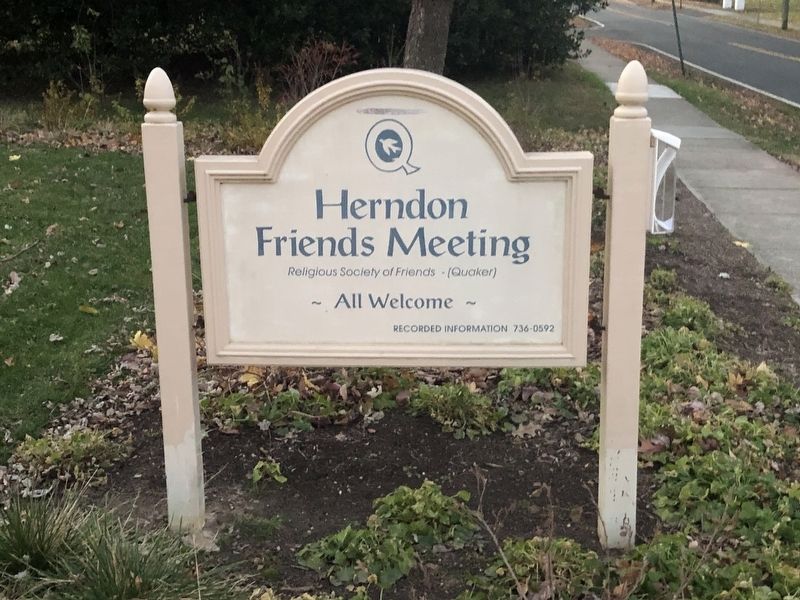Herndon Friends Meeting Sign image. Click for full size.