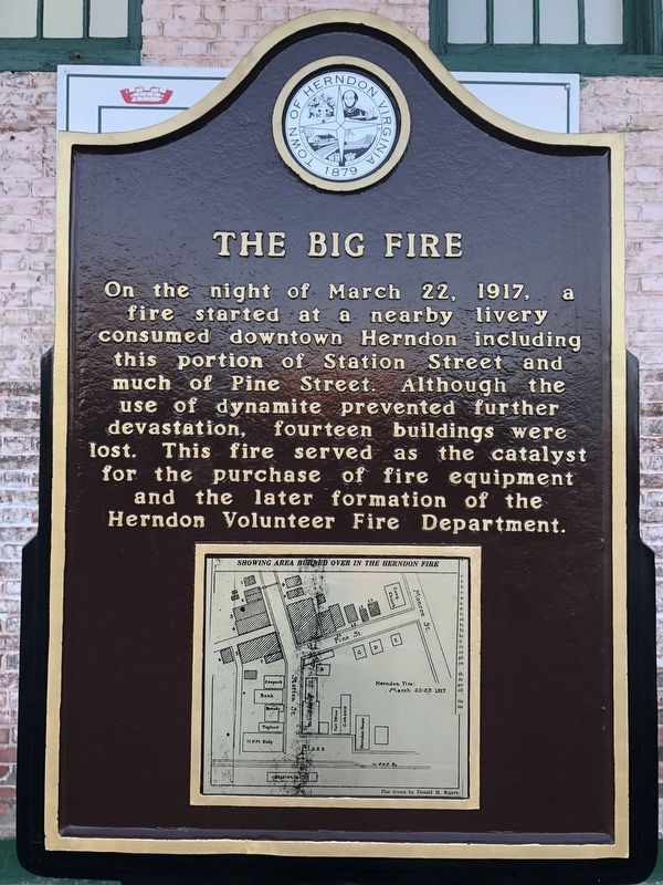 The Big Fire Marker. Click for full size. The Big Fire Marker image. Click for full size.