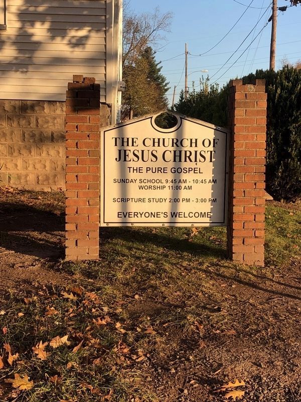 Herndon's First Church Marker. Click for full size. Herndon's First Church Marker image. Click for full size.