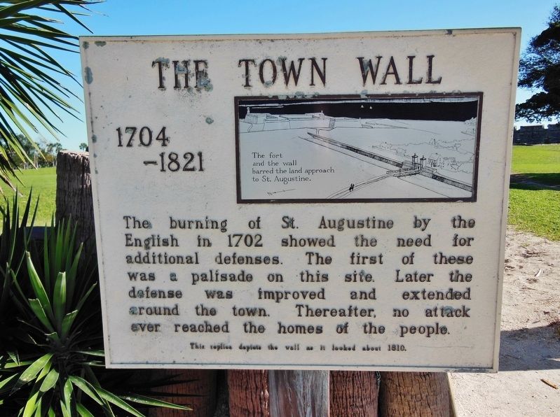 The Town Wall Marker. Click for full size. The Town Wall Marker image. Click for full size.