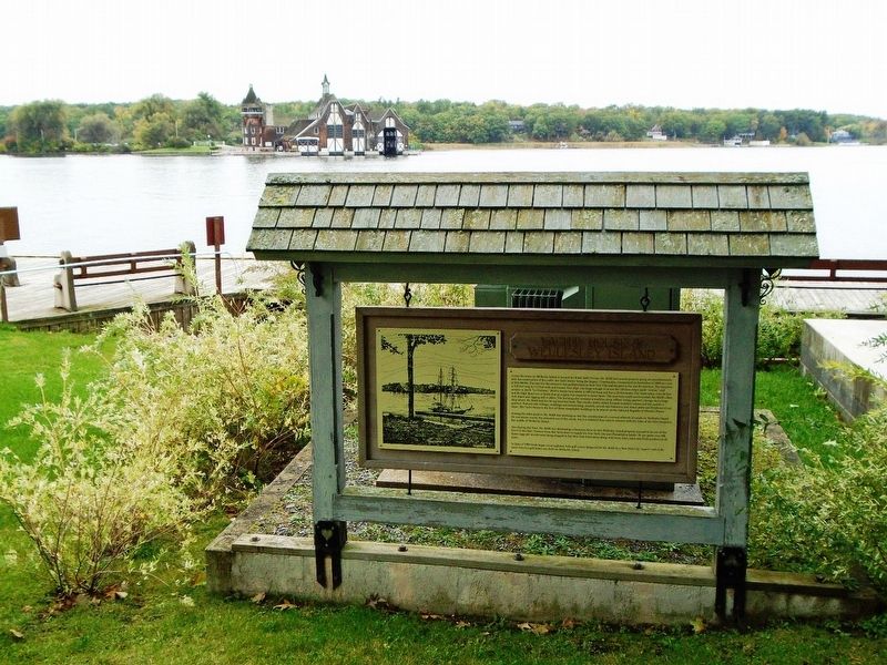 Yacht House & Wellesley Island and Marker image. Click for full size.