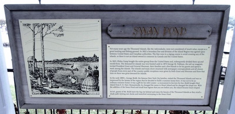Swan Pond Marker. Click for full size. Swan Pond Marker image. Click for full size.