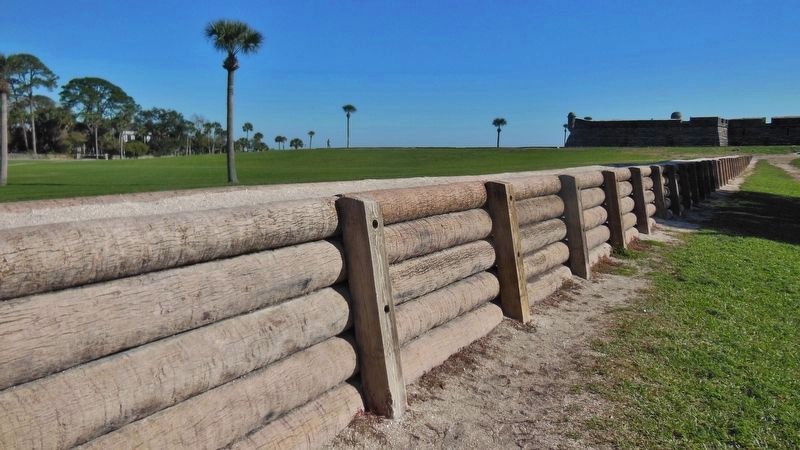 The Town Wall Replica (<i>wide view from near marker</i>). Click for full size. The Town Wall Replica (<i>wide view from near marker</i>) image. Click for full size.