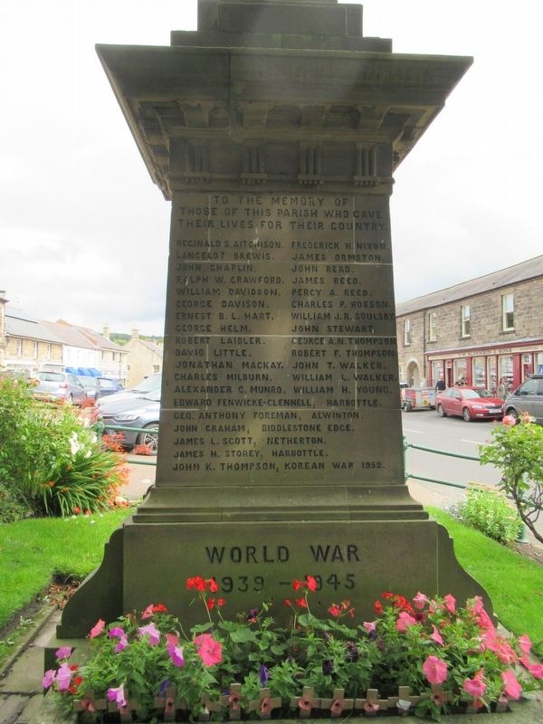 Rothbury War Memorial image. Click for full size.