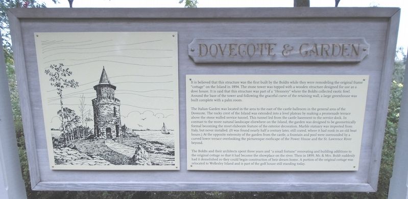 Dovecote & Garden Marker. Click for full size. Dovecote & Garden Marker image. Click for full size.