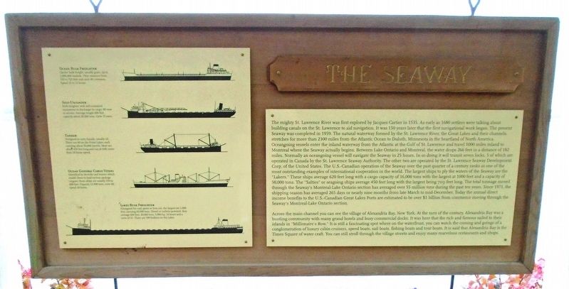 The Seaway Marker. Click for full size. The Seaway Marker image. Click for full size.