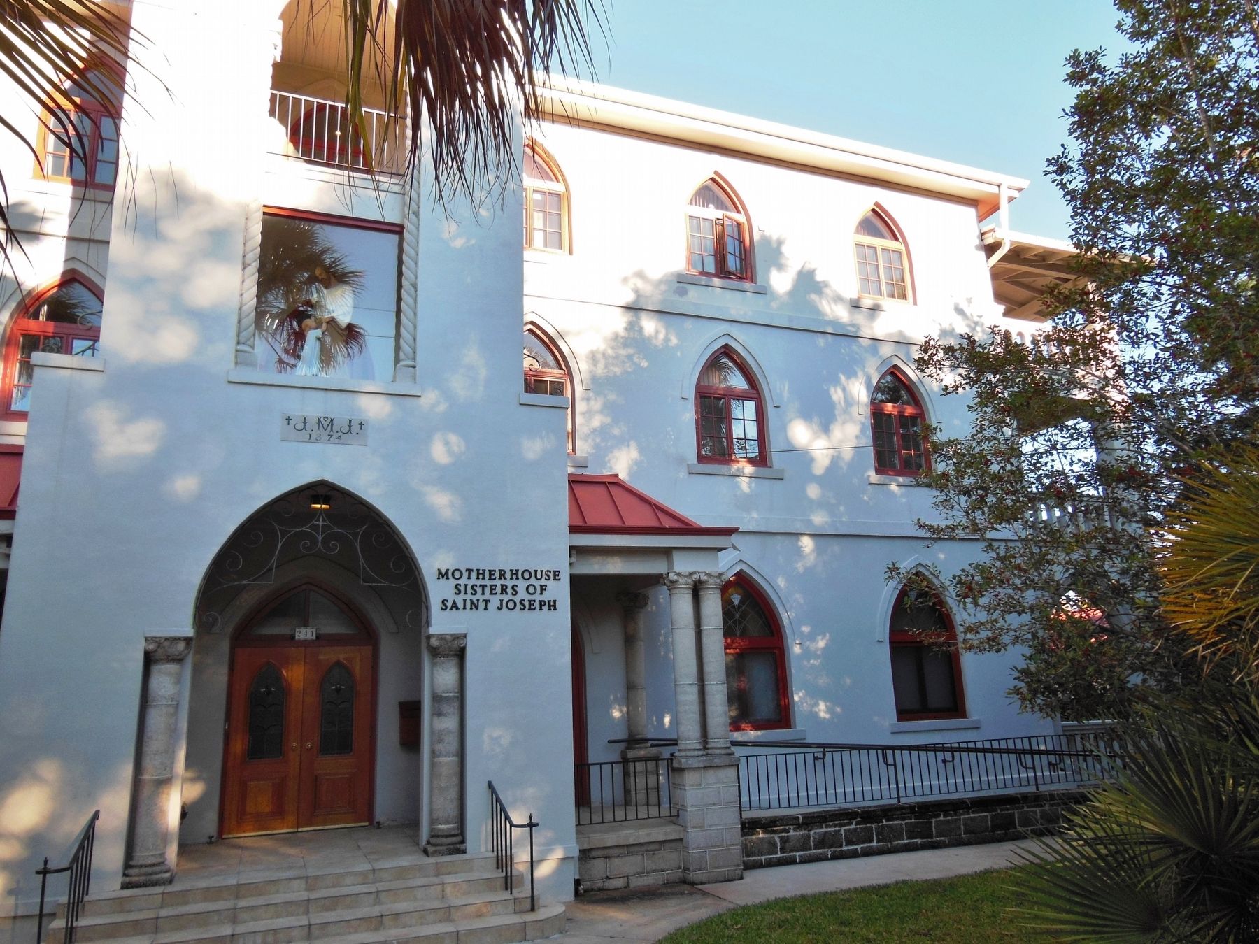 St Joseph's Convent - Sisters of St. Joseph Motherhouse (<i>wide view from near marker</i>). Click for full size. St Joseph's Convent - Sisters of St. Joseph Motherhouse (<i>wide view from near marker</i>) image. Click for full size.