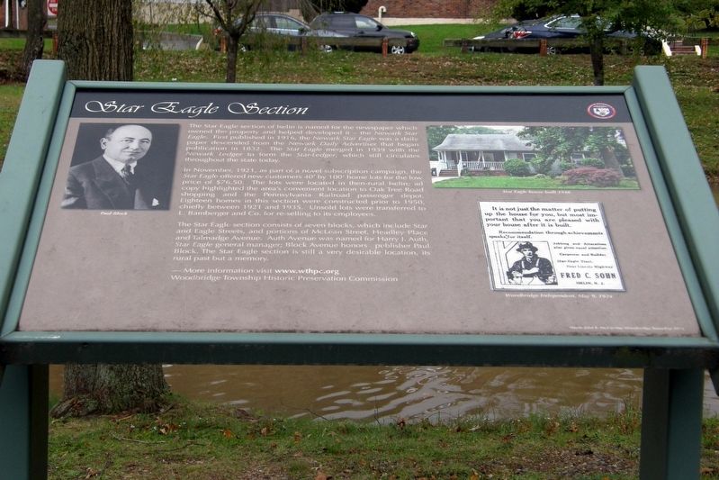 Star Eagle Section Marker. Click for full size. Star Eagle Section Marker image. Click for full size.