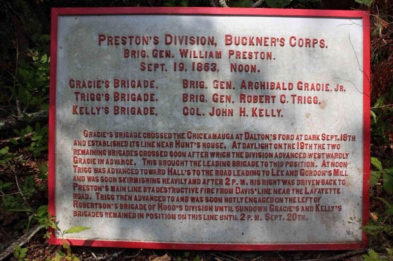 Preston's Division Marker image. Click for full size.
