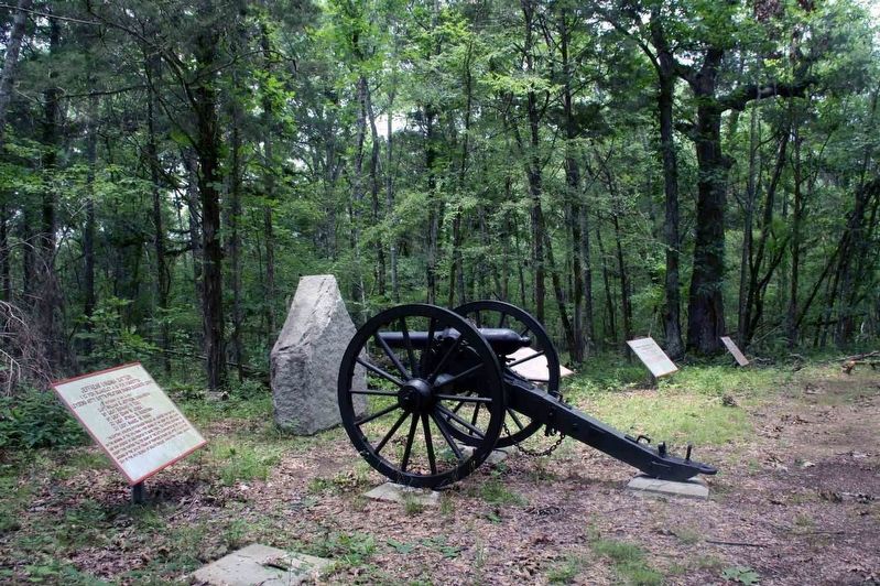 Clearing where Jeffress Virginia Battery was positioned image. Click for full size.