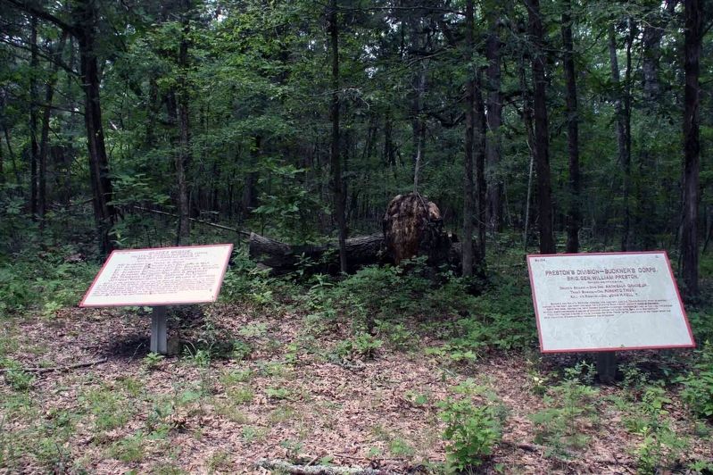 Gracie’s Brigade and Preston's Division (CSA) Plaques. Click for full size. Gracie’s Brigade and Preston's Division (CSA) Plaques image. Click for full size.