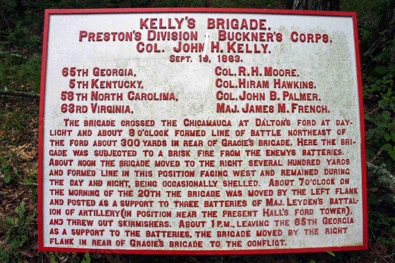 Kellys Brigade Marker image. Click for full size.