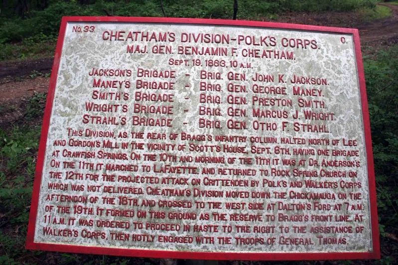 Cheathams Division – Polks Corps Marker image. Click for full size.