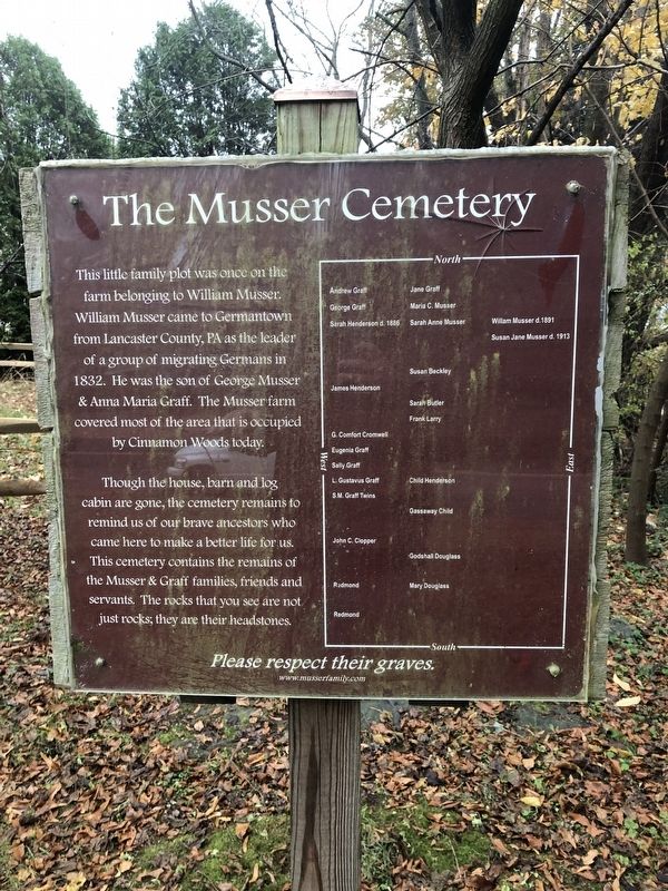 The Musser Cemetery Marker image. Click for full size.