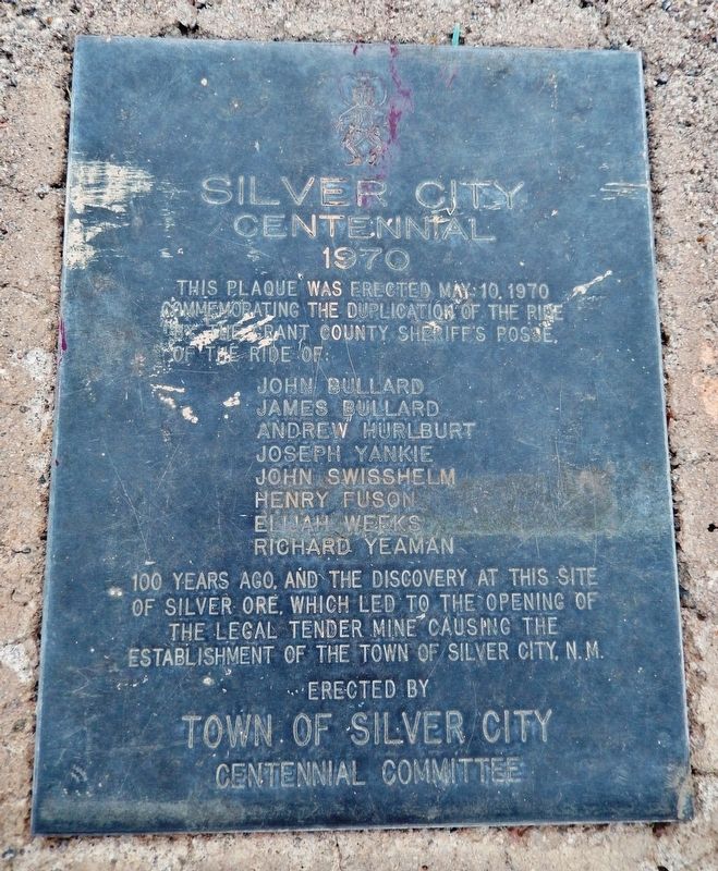 Silver City Centennial Marker image. Click for full size.