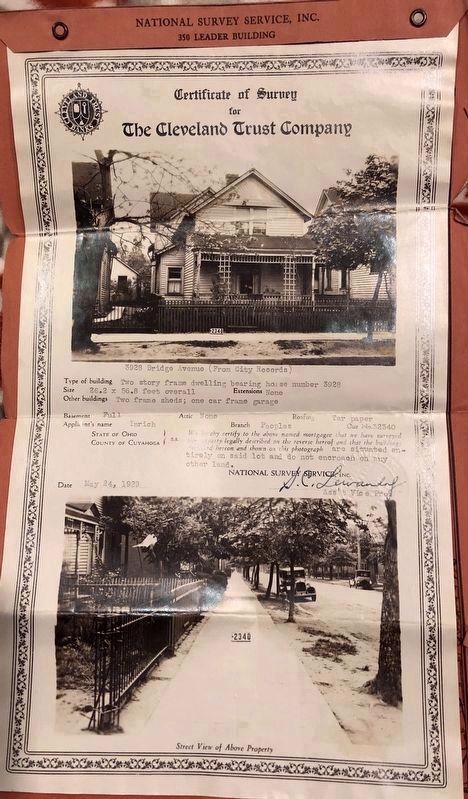Certificate of Survey for John W. Heisman Birth Site. Click for full size. Certificate of Survey for John W. Heisman Birth Site image. Click for full size.