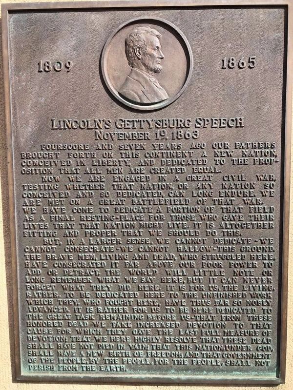 Abraham Lincoln and Idaho additional marker. Click for full size. Abraham Lincoln and Idaho additional marker image. Click for full size.
