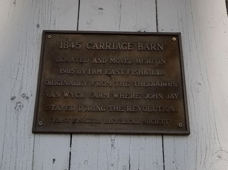 1845 Carriage Barn Marker image. Click for full size.