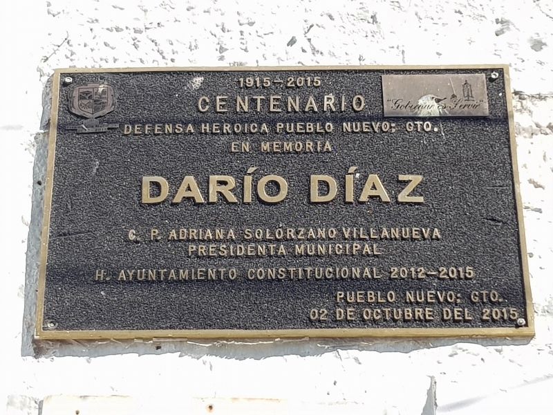 Darío Díaz Marker. Click for full size. Darío Díaz Marker image. Click for full size.