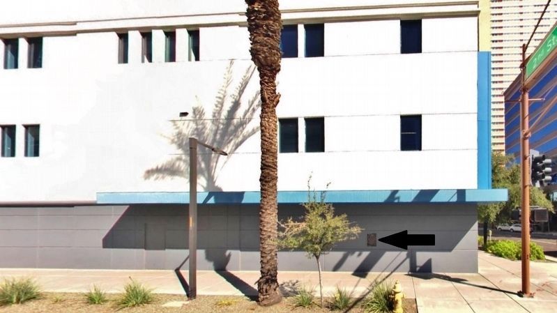 Phoenix Newspapers, Inc. Marker (<i>wide view from Van Buren Street</i>). Click for full size. Phoenix Newspapers, Inc. Marker (<i>wide view from Van Buren Street</i>) image. Click for full size.