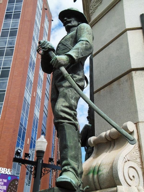 Civil War Memorial Cavalryman Statue. Click for full size. Civil War Memorial Cavalryman Statue image. Click for full size.