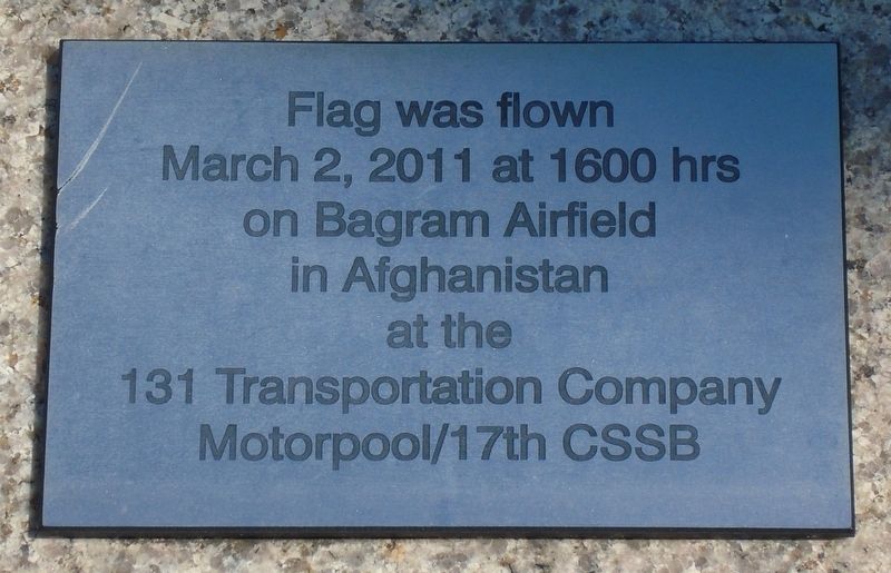 9/11 Memorial US Flag Marker. Click for full size. 9/11 Memorial US Flag Marker image. Click for full size.