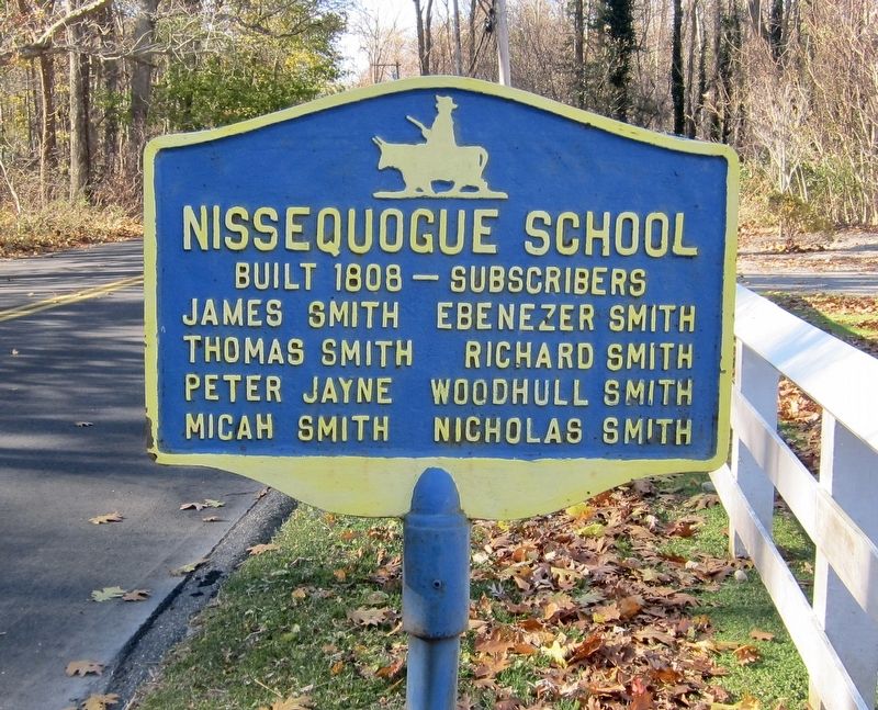 Nissequogue School Marker image. Click for full size.